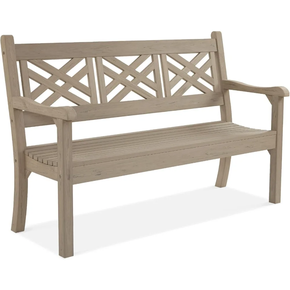 All-Weather Poly Lumber Outdoor Bench , Garden Bench with Decorative Backrest & Curved Armrests, Anti-Rot
All-Weather Poly Lumber Outdoor Bench , Garden Bench with Decorative Backrest & Curved Armrests, Anti-Rot
