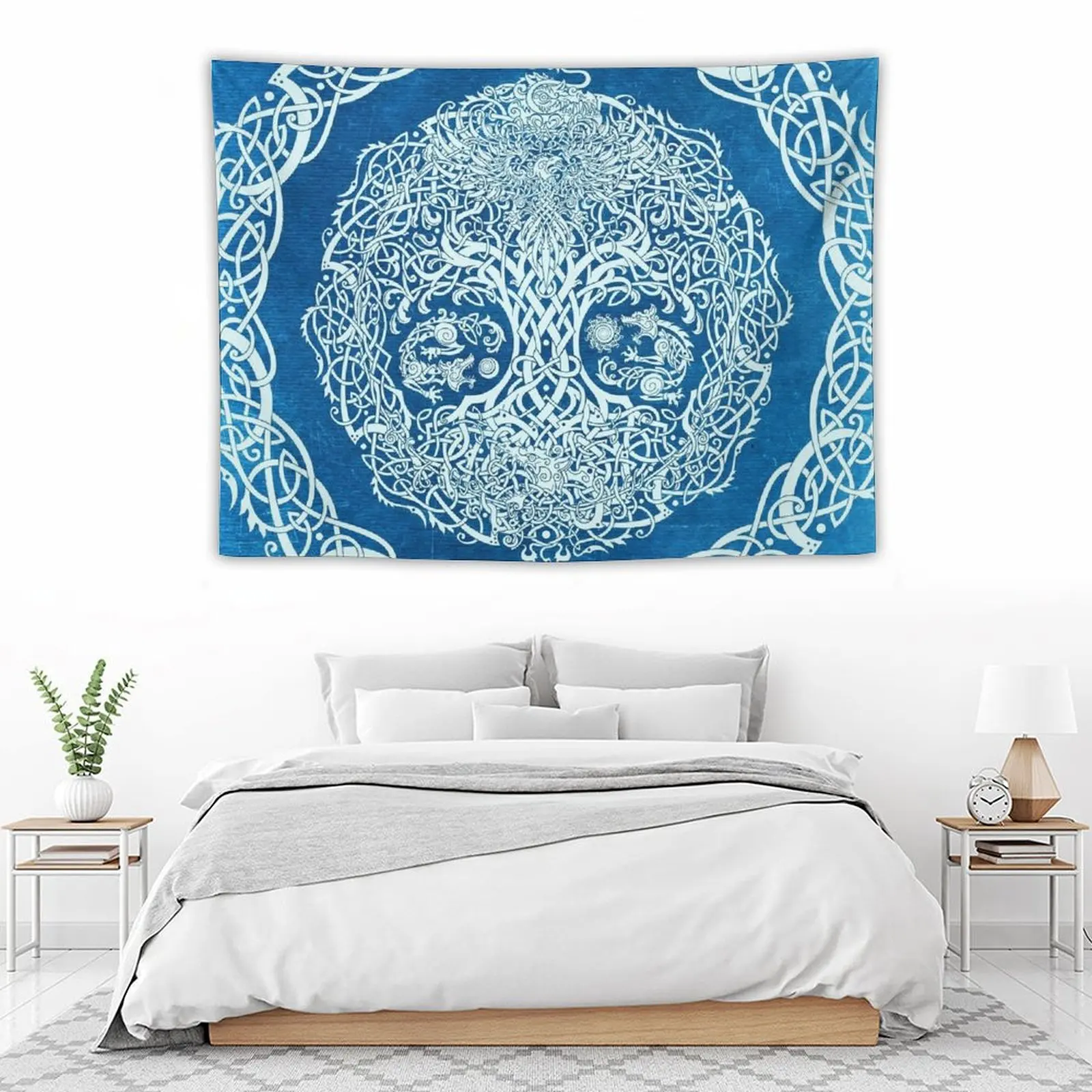 Yggdrasil, Viking Tree of Life - Blue Tapestry Bed Room Decoration Nordic Home Decor Tapestry
Yggdrasil, Viking Tree of Life - Blue Tapestry Bed Room Decoration Nordic Home Decor Tapestry