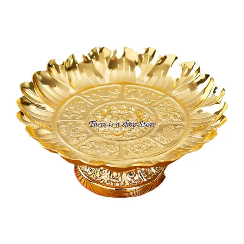 D0AD Ornate Alloy Offering Bowl for Religious Ceremonies Home Decoration Party Serving Dish Centerpieces
D0AD Ornate Alloy Offering Bowl for Religious Ceremonies Home Decoration Party Serving Dish Centerpieces