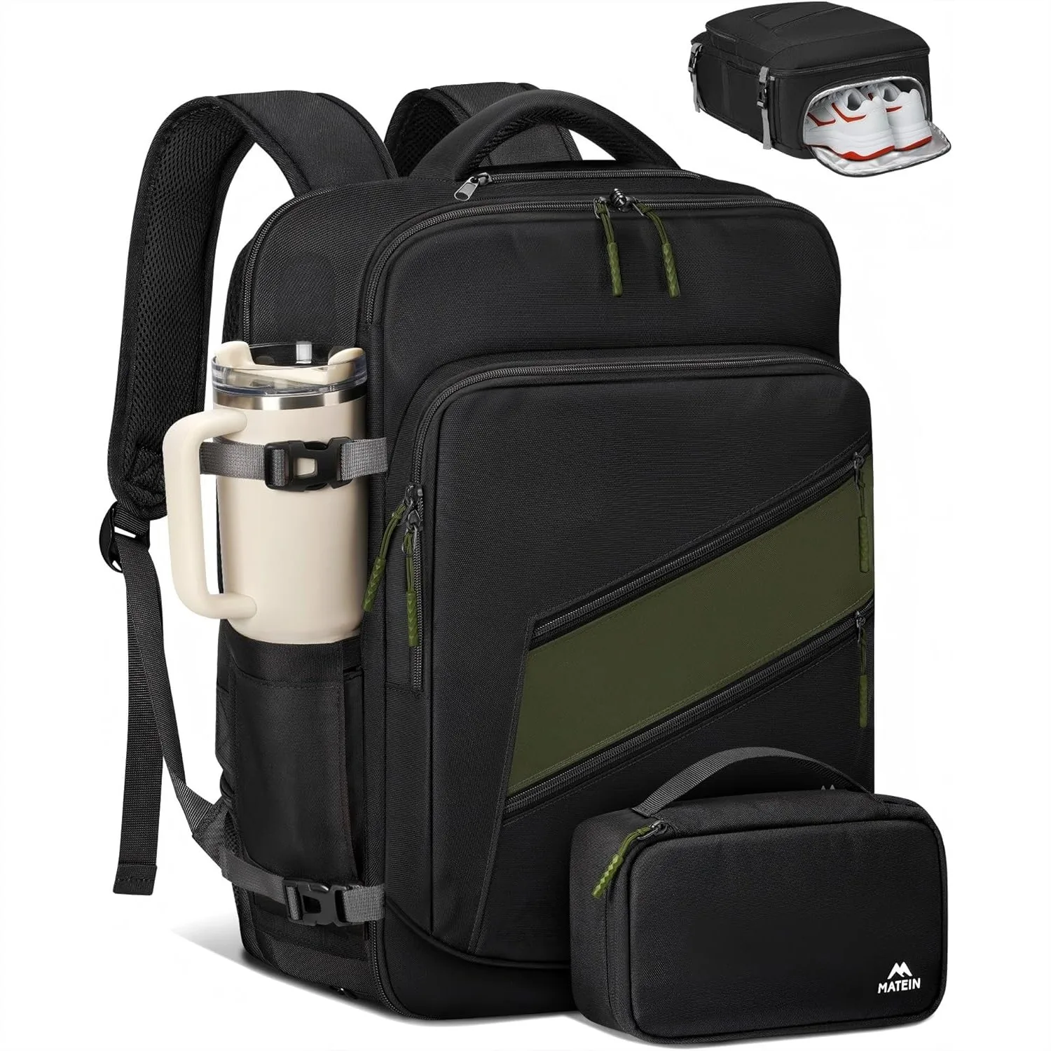 MATEIN Carryon Backpack for Travel with Tech Organizer, Lightweight Personal Item Bag with Shoe Compartment, 17 inch Laptop
MATEIN Carryon Backpack for Travel with Tech Organizer, Lightweight Personal Item Bag with Shoe Compartment, 17 inch Laptop