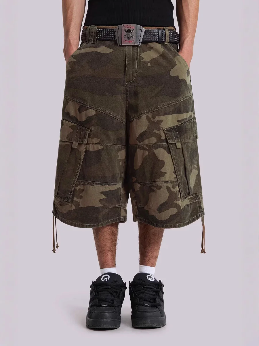 Jad London Camouflage Multi-Pocket Work Trousers Wear-Resistant Loose Men's Women's Shorts High Waist Five-Quarter Length Str...
Jad London Camouflage Multi-Pocket Work Trousers Wear-Resistant Loose Men's Women's Shorts High Waist Five-Quarter Length Str...