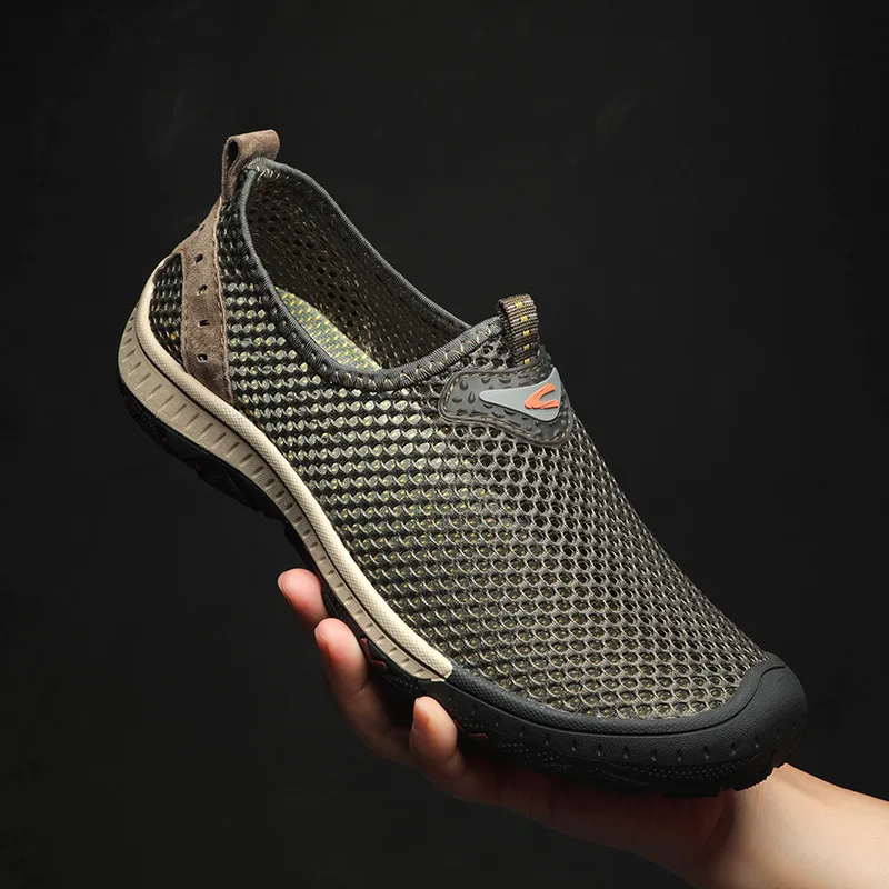 Summer Mesh Shoes for Men, Breathable, Thin, Mesh, Hollow, Slip-On, Hole-In-The-Wall Shoes, Men's Large Size Shoes
Summer Mesh Shoes for Men, Breathable, Thin, Mesh, Hollow, Slip-On, Hole-In-The-Wall Shoes, Men's Large Size Shoes