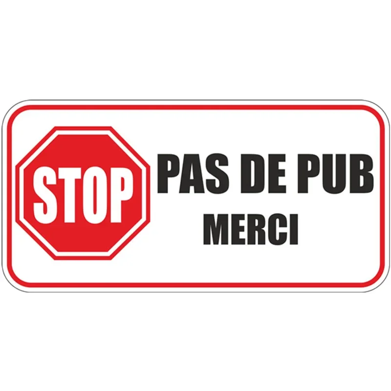 Jpct Cmct8. 3x4cm French Car Stop Pus De Pub Merci Animation Cute Auto Parts Sticker Decoration
Jpct Cmct8. 3x4cm French Car Stop Pus De Pub Merci Animation Cute Auto Parts Sticker Decoration
