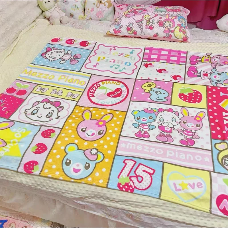 Милое плюшевое одеяло Sanrio Mezzo Piano Coral для офиса, дома, кресла, с мультяшным принтом, мягкое, подарочное, 1.5x1.3м
Милое плюшевое одеяло Sanrio Mezzo Piano Coral для офиса, дома, кресла, с мультяшным принтом, мягкое, подарочное, 1.5x1.3м