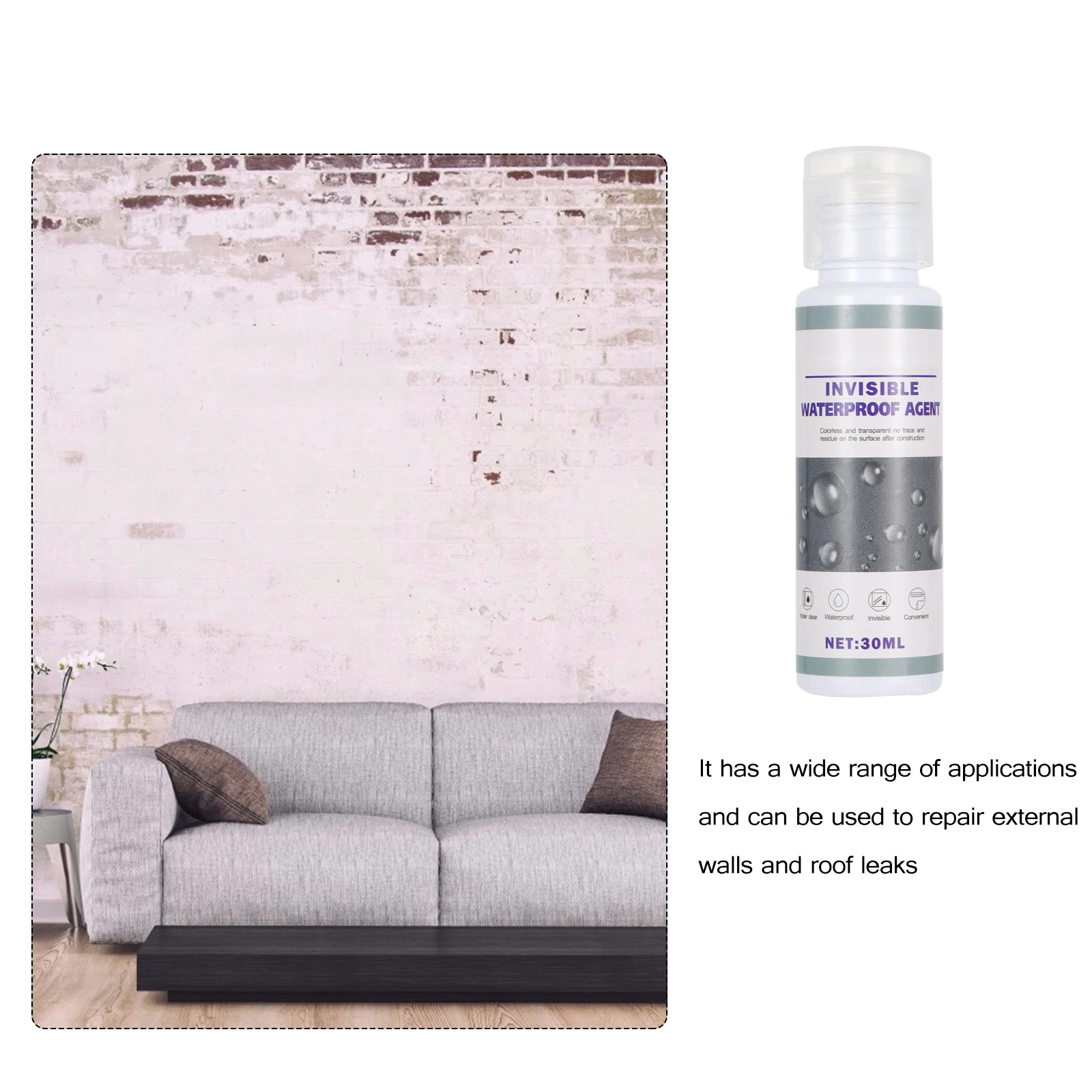 3pcs 30ml Waterproof Coating Super Adhesive Sealing Spray for Wall Floor Crack Repair Invisible Waterproofing Agent
3pcs 30ml Waterproof Coating Super Adhesive Sealing Spray for Wall Floor Crack Repair Invisible Waterproofing Agent