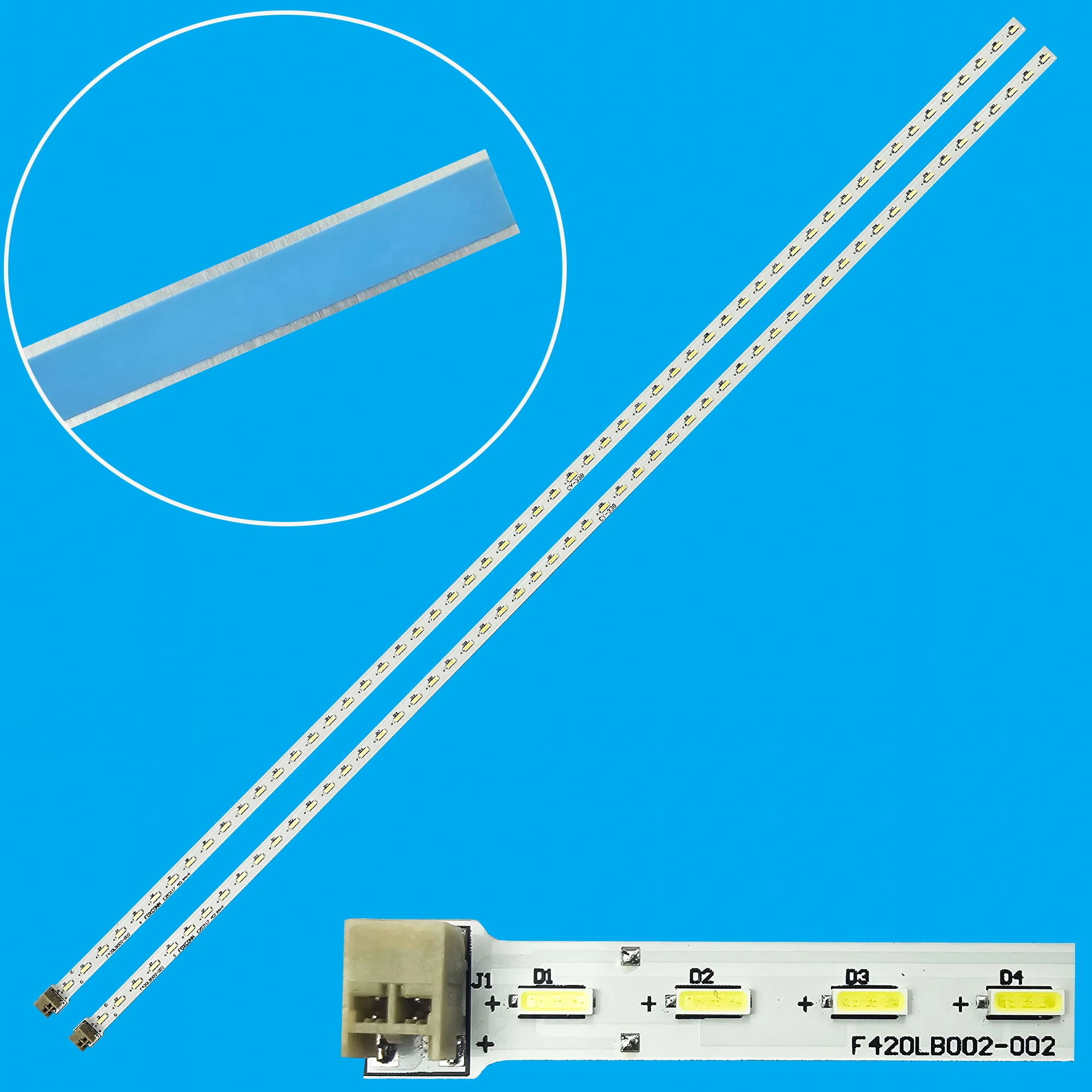 Светодиодная лента подсветки для KDL-42EX440 KDL-42EX443 KDL-42EX441 F420LB002-002 FOXCONN E253117
Светодиодная лента подсветки для KDL-42EX440 KDL-42EX443 KDL-42EX441 F420LB002-002 FOXCONN E253117