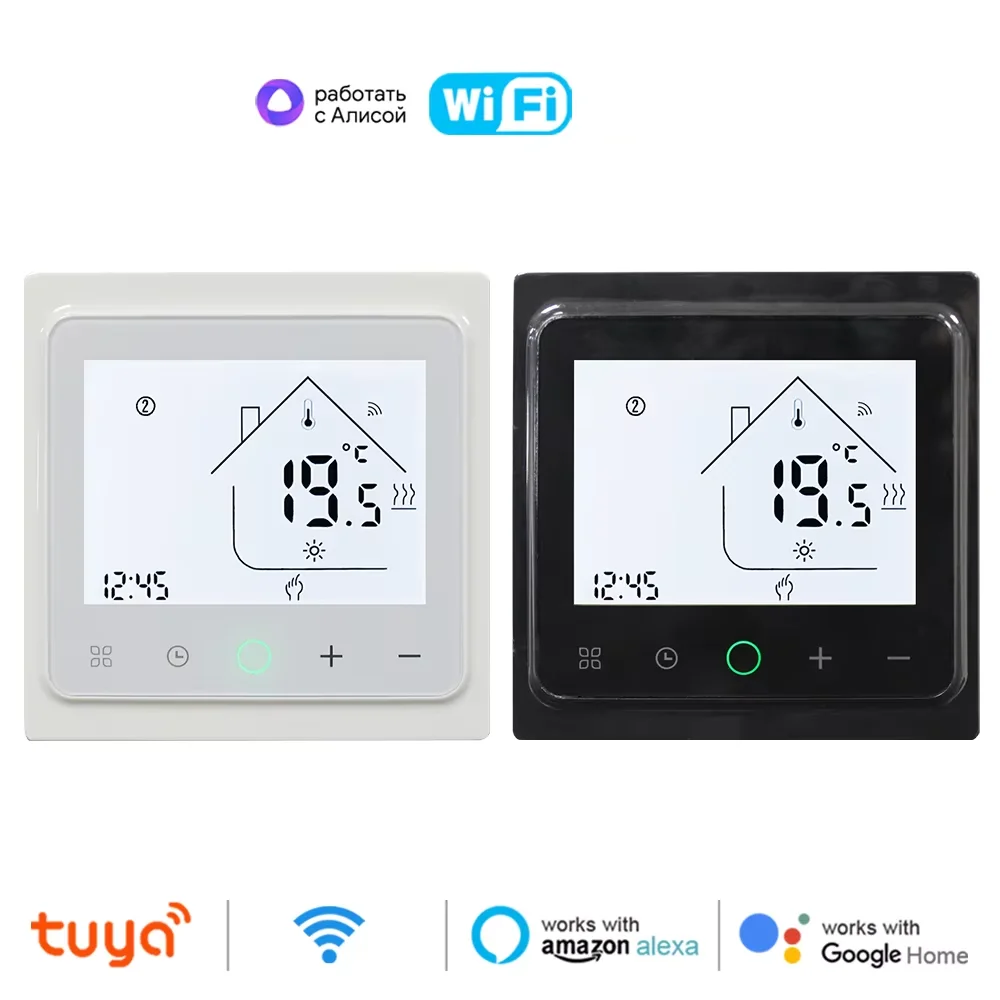 WiFi Smart Thermostat 16A Electric/Water Heating/Gas Water Boiler Temperature Controller with Alexa Google Home Yandex Alice
WiFi Smart Thermostat 16A Electric/Water Heating/Gas Water Boiler Temperature Controller with Alexa Google Home Yandex Alice