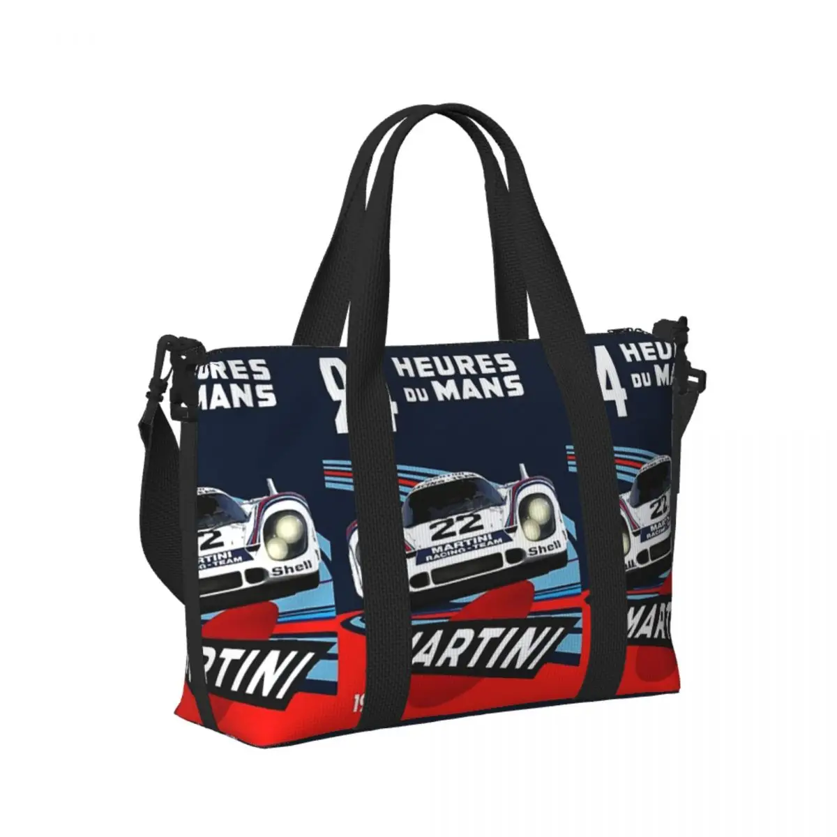 Custom Porsch 917 Martini Racing 1971 24 Hours Beach Travel Bag Tote Bags for Gym Yoga Women Shopping Duffle Shoulder Bag
Custom Porsch 917 Martini Racing 1971 24 Hours Beach Travel Bag Tote Bags for Gym Yoga Women Shopping Duffle Shoulder Bag