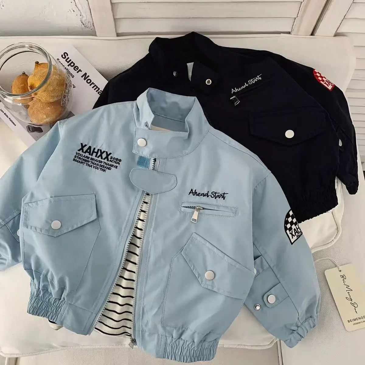 Children's Fashion Motorcycle Jacket Spring Autumn Boys Stand Collar Casual Jacket Stylish And Cool Outerwear for Kids
Children's Fashion Motorcycle Jacket Spring Autumn Boys Stand Collar Casual Jacket Stylish And Cool Outerwear for Kids