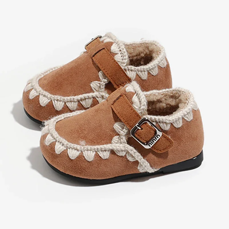 2025 Winter Baby Girls' Warm Cotton Shoes Fleece Lined Anti-slip Soft Sole Shoes Toddler First Walking Casual Infant Footwear
2025 Winter Baby Girls' Warm Cotton Shoes Fleece Lined Anti-slip Soft Sole Shoes Toddler First Walking Casual Infant Footwear
