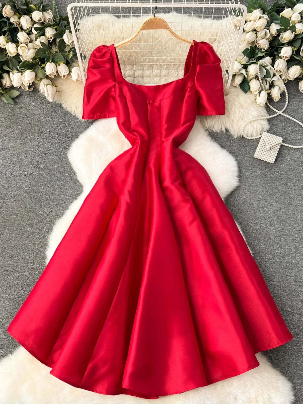 Ele A-Line Dr Women's Mid-Length Skirt High Waist Korean Sle Summer Spring Season ort Sve Full Body Dres
Ele A-Line Dr Women's Mid-Length Skirt High Waist Korean Sle Summer Spring Season ort Sve Full Body Dres