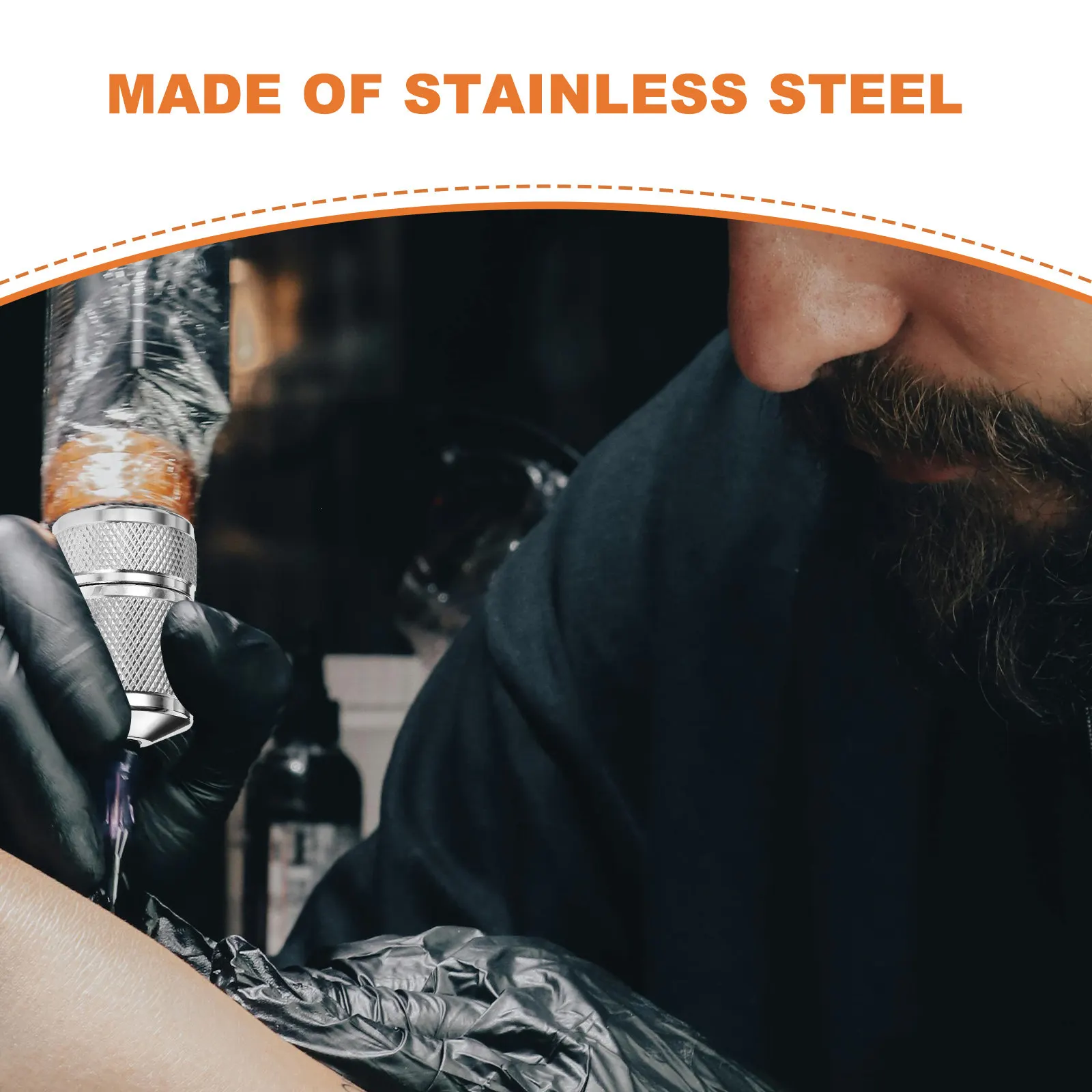 Stainless Steel Tattoo Grip 30Mm Self Locking Strong Non Slip Handle Essential Grip for Body Art Tools Suitable for Most Tubes
Stainless Steel Tattoo Grip 30Mm Self Locking Strong Non Slip Handle Essential Grip for Body Art Tools Suitable for Most Tubes