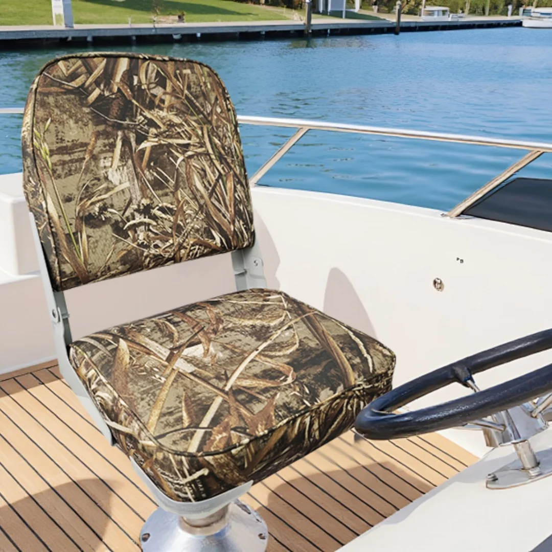 Folding Fishing Boat Seat With Storage Bag Available in Camo,Green, Light Gray, and Dark Gray Low Back Chair for Yachts
Folding Fishing Boat Seat With Storage Bag Available in Camo,Green, Light Gray, and Dark Gray Low Back Chair for Yachts