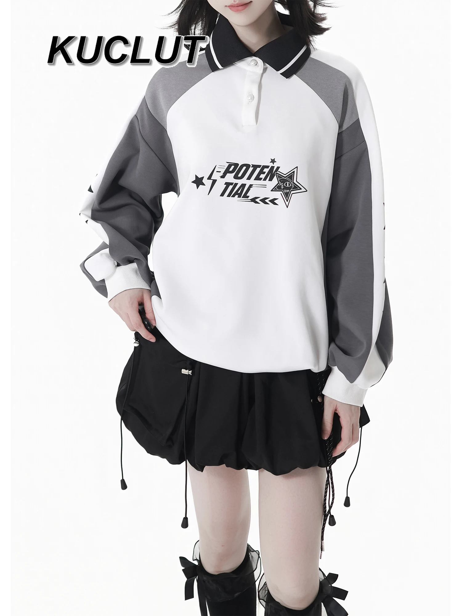 Весенне-осенний повседневный свитшот в стиле панк с цветными блоками, свободные толстовки для похудения, пуловер с длинными рукавами для колледжа для женщин
Весенне-осенний повседневный свитшот в стиле панк с цветными блоками, свободные толстовки для похудения, пуловер с длинными рукавами для колледжа для женщин