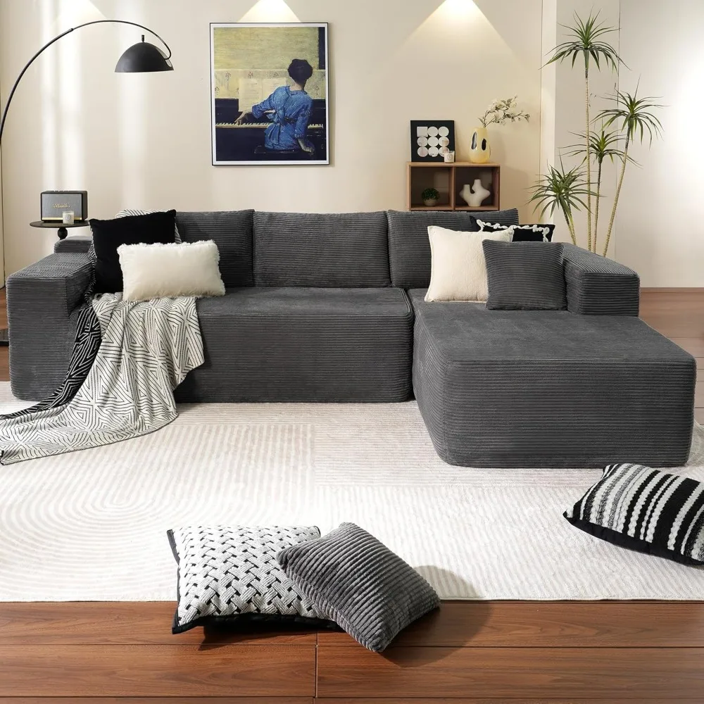 104" Cloud Sectional Couch with L-Shape Chaise, Sofa with Deep Seat, Upholstered Couches for Living Room Bedroom, Grey, Sofa
104" Cloud Sectional Couch with L-Shape Chaise, Sofa with Deep Seat, Upholstered Couches for Living Room Bedroom, Grey, Sofa