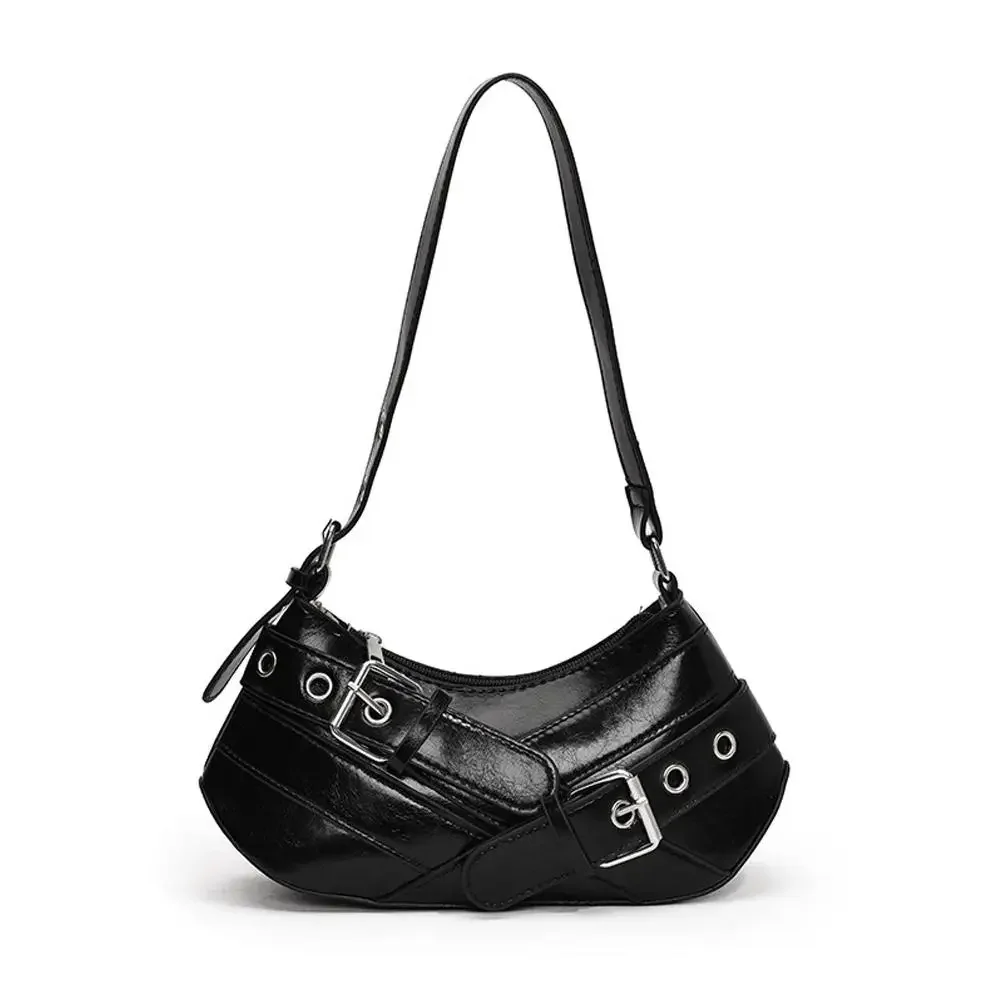 Y2K Punk Shoulder Bag Vintage Maillard Style Belt Design Crossbody Bag Retro Edgy Underarm Purse for Women
Y2K Punk Shoulder Bag Vintage Maillard Style Belt Design Crossbody Bag Retro Edgy Underarm Purse for Women