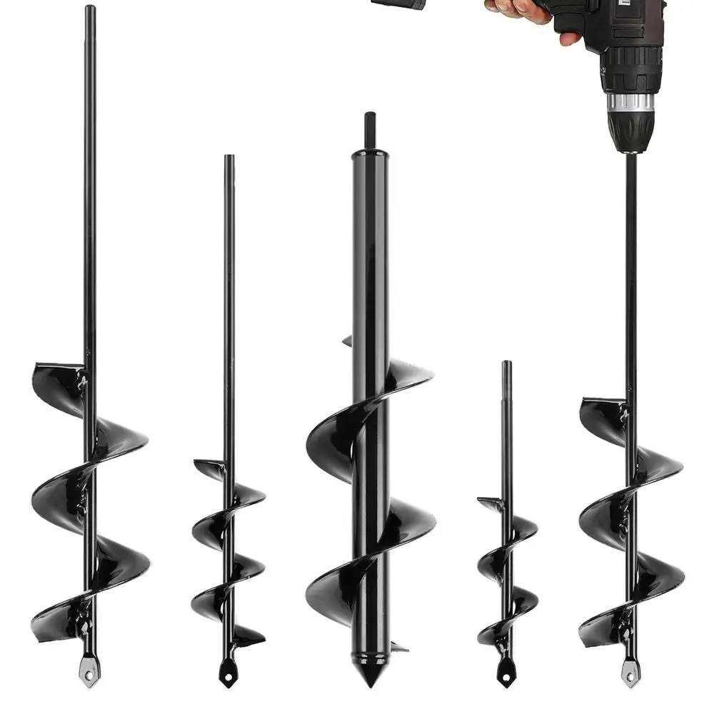 Auger Drill Bit or Planting, 4Pcs Garden Ground Earth Spiral Drill Bits, Heavy Duty Bulb Planter Tool or Post Hole Digger Plant
Auger Drill Bit or Planting, 4Pcs Garden Ground Earth Spiral Drill Bits, Heavy Duty Bulb Planter Tool or Post Hole Digger Plant