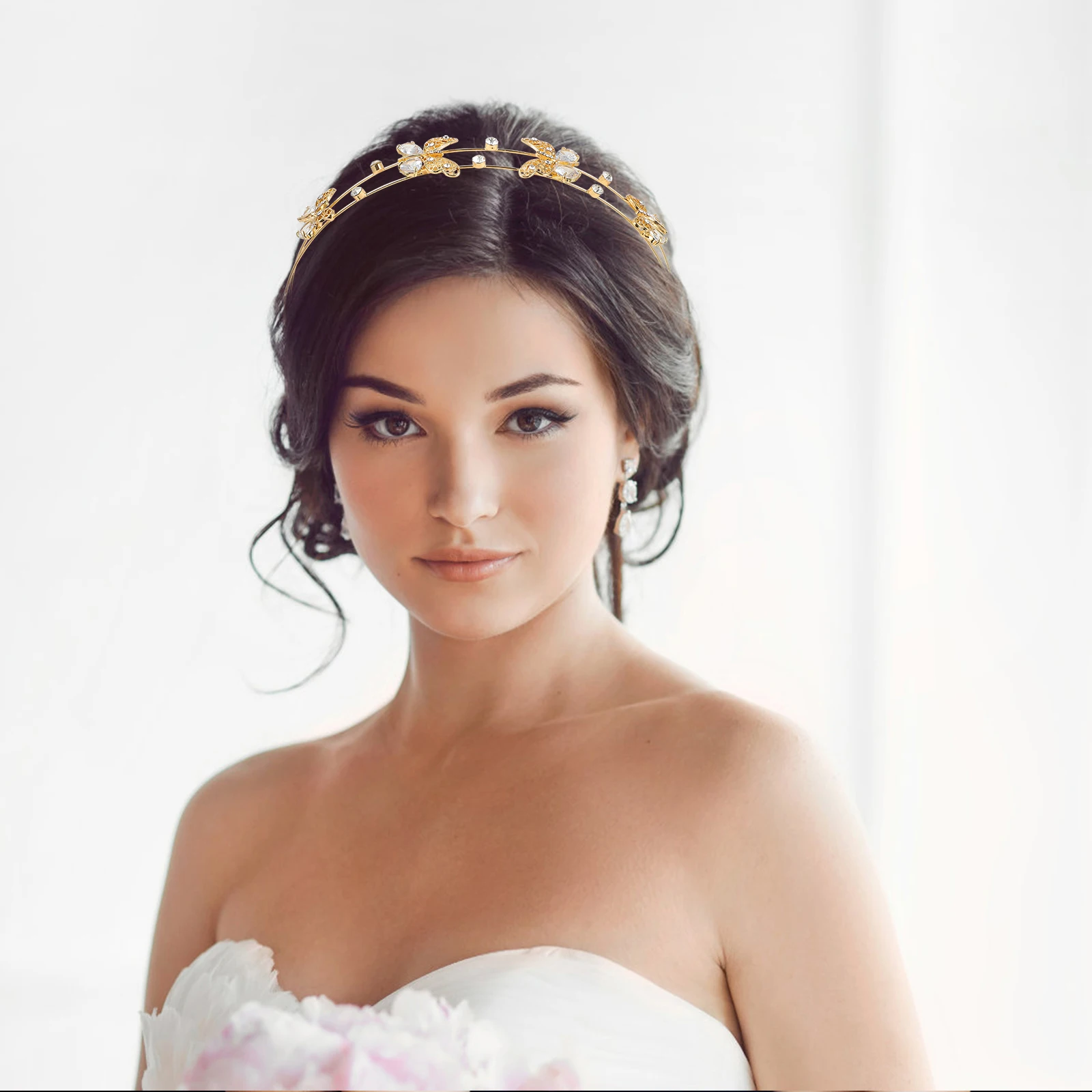Rhinestone Hairband Decor Elegant Bridal Zinc Alloy Headband Girls Hair Accessory Wedding Party Butterfly Headdress
Rhinestone Hairband Decor Elegant Bridal Zinc Alloy Headband Girls Hair Accessory Wedding Party Butterfly Headdress