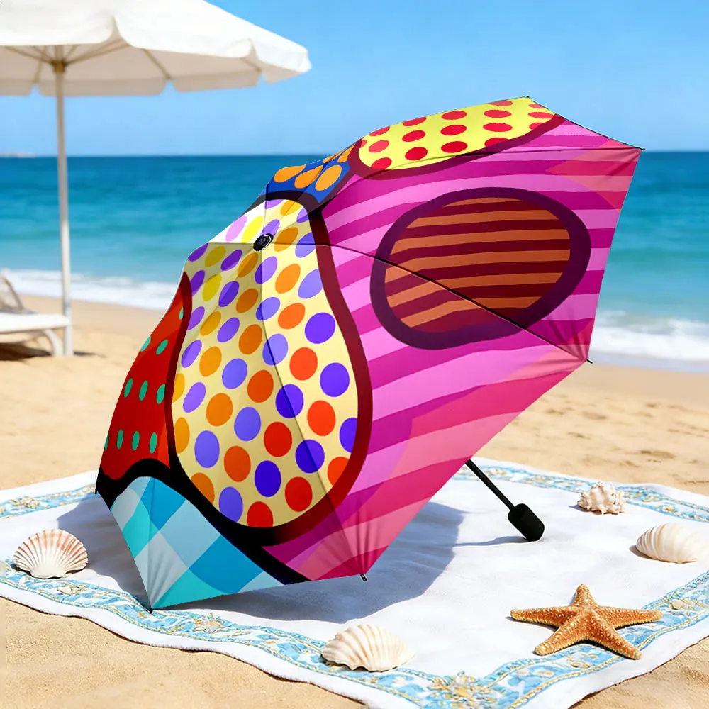 1PC Vibrant colored umbrella by the lake enhances the picnic vibe Print 8 Iron Ribs Folding Umbrella Auto-Open Fashion Sunshade
1PC Vibrant colored umbrella by the lake enhances the picnic vibe Print 8 Iron Ribs Folding Umbrella Auto-Open Fashion Sunshade