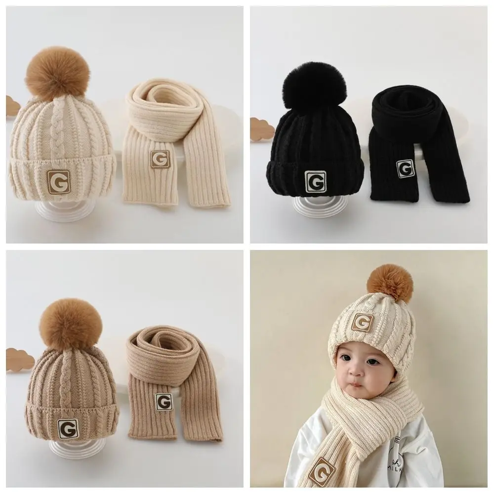 Thicken Children's Hat with Scarf Neck Warmer Plush Ball Kids Crochet Hat Solid Color Korean Style Baby Ear Protection Hat
Thicken Children's Hat with Scarf Neck Warmer Plush Ball Kids Crochet Hat Solid Color Korean Style Baby Ear Protection Hat