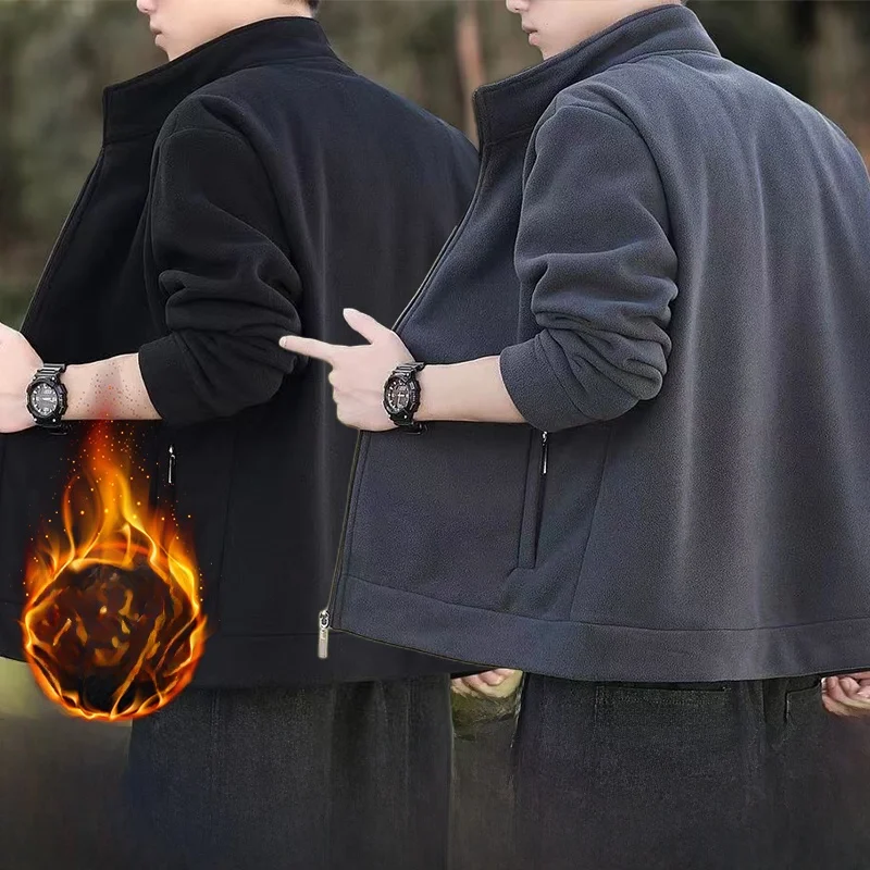 Мужская утепленная зимняя куртка на флисовой подкладке с капюшоном на молнии, теплая верхняя одежда с воротником-стойкой, повседневный стиль, приталенный крой
Мужская утепленная зимняя куртка на флисовой подкладке с капюшоном на молнии, теплая верхняя одежда с воротником-стойкой, повседневный стиль, приталенный крой