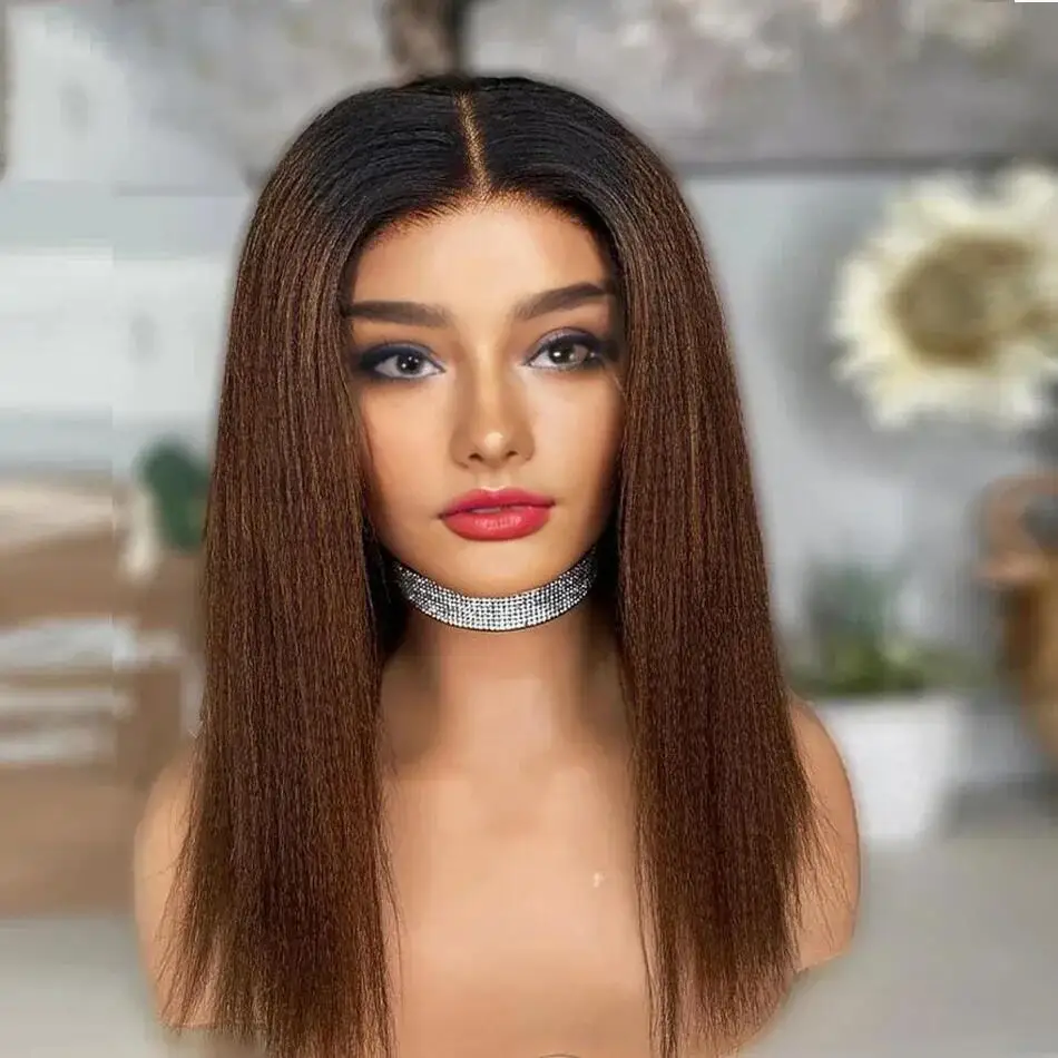 Soft Long 22Inch180Density Ombre Brown Glueless Straight Lace Front Wig For Women With Baby Hair Synthetic Preplucked Daily Wig
Soft Long 22Inch180Density Ombre Brown Glueless Straight Lace Front Wig For Women With Baby Hair Synthetic Preplucked Daily Wig