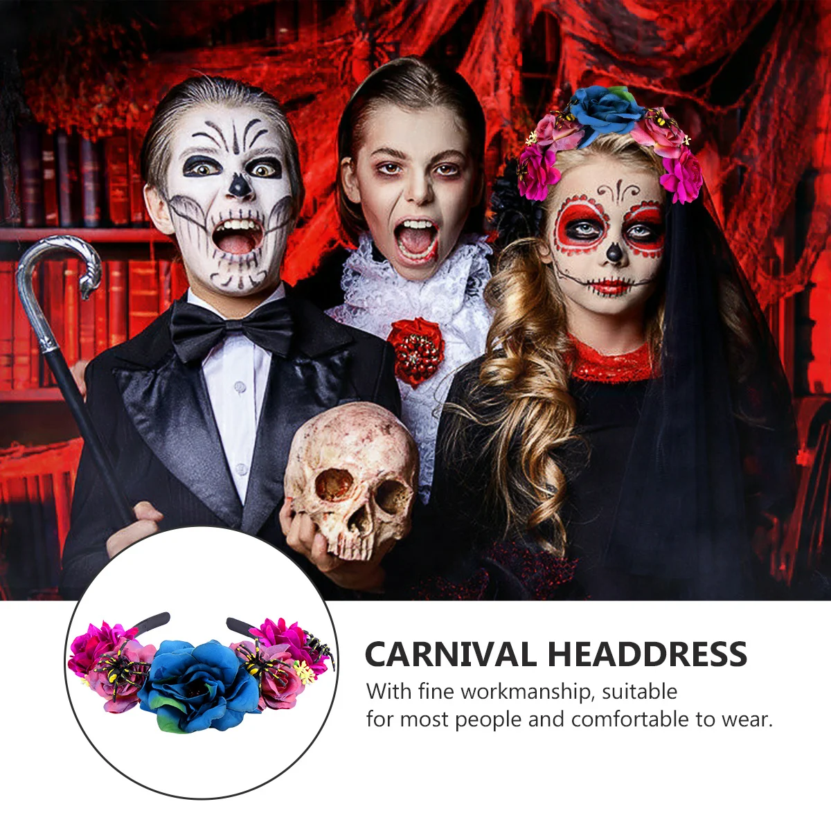 Floral Garland Head Bands Flower Hair Hoop Headband Imitation Hairband Halloween
Floral Garland Head Bands Flower Hair Hoop Headband Imitation Hairband Halloween