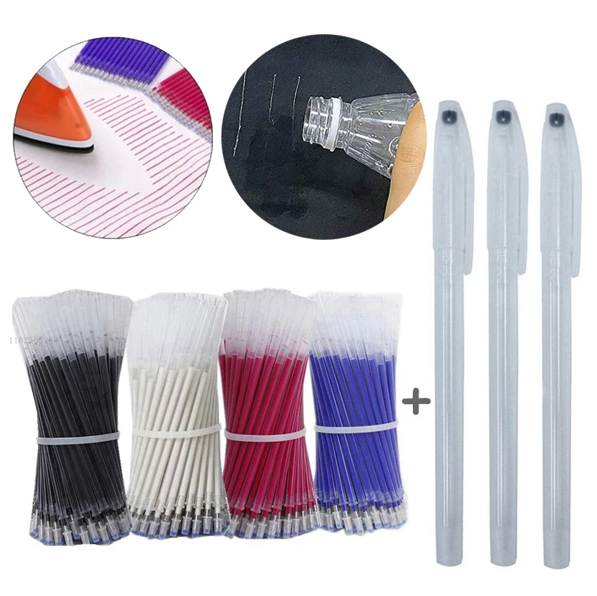 100/300pcs Heat Erasable Pens High Temperature Disappearing Fabric Marker Pen for Patchwork Fabric PU Leather Sewing Tool hopk
100/300pcs Heat Erasable Pens High Temperature Disappearing Fabric Marker Pen for Patchwork Fabric PU Leather Sewing Tool hopk