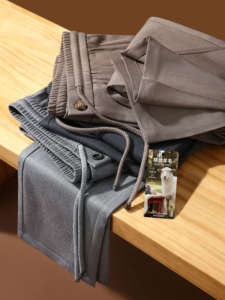 Casual Acetate Wool Men's Pants Spring Autumn Straight Leg Loose Fit High Drape Business Casual Trousers Luxury Closet
Casual Acetate Wool Men's Pants Spring Autumn Straight Leg Loose Fit High Drape Business Casual Trousers Luxury Closet