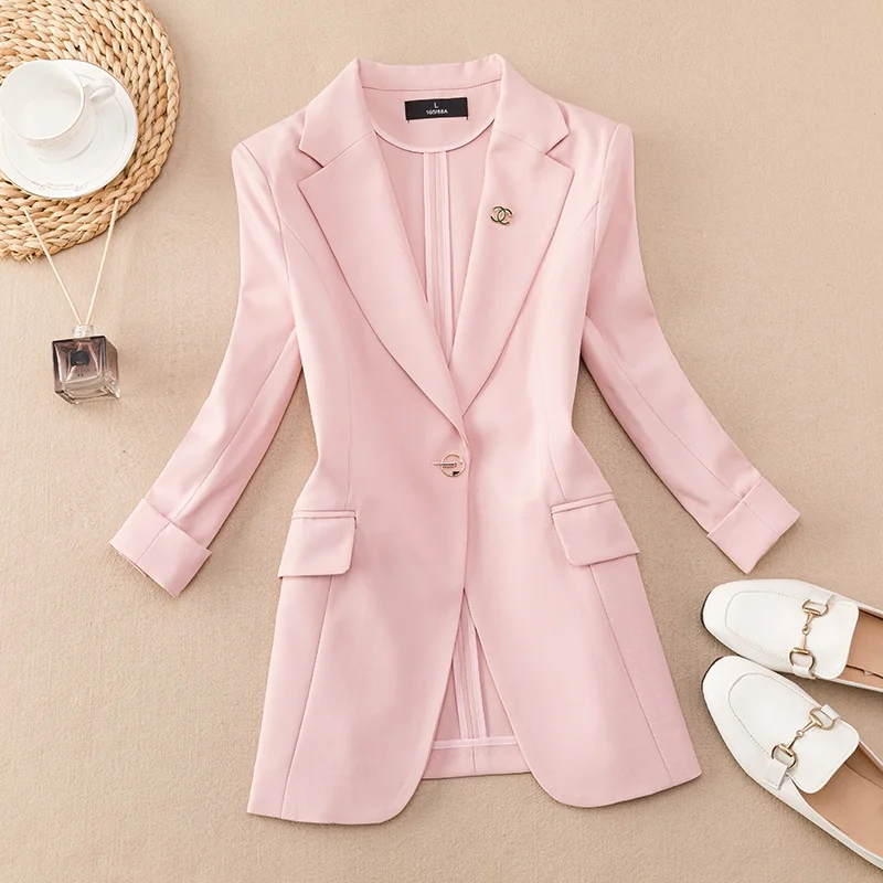 Women's Casual ort Sve Seven-Quarter Length Slim Fit Workwear Jaet Top Thin Sle Button Plaet Pure Color Polyester
Women's Casual ort Sve Seven-Quarter Length Slim Fit Workwear Jaet Top Thin Sle Button Plaet Pure Color Polyester