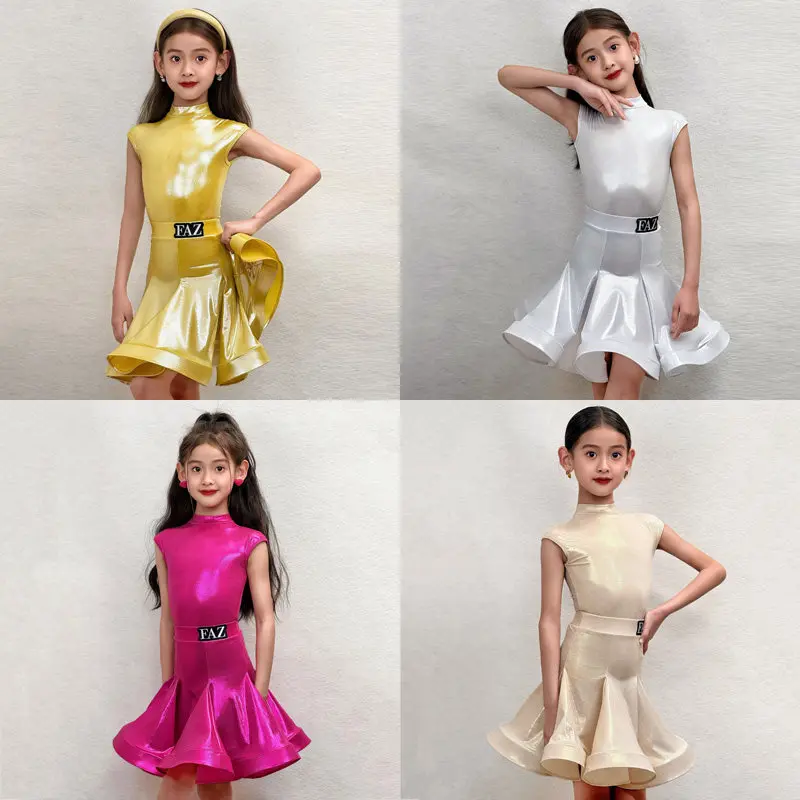 Children's Latin Dance Competition Costume, Daughter's Grade Examination Regulations, Dress Code, Big Skirt, Performance Costume
Children's Latin Dance Competition Costume, Daughter's Grade Examination Regulations, Dress Code, Big Skirt, Performance Costume