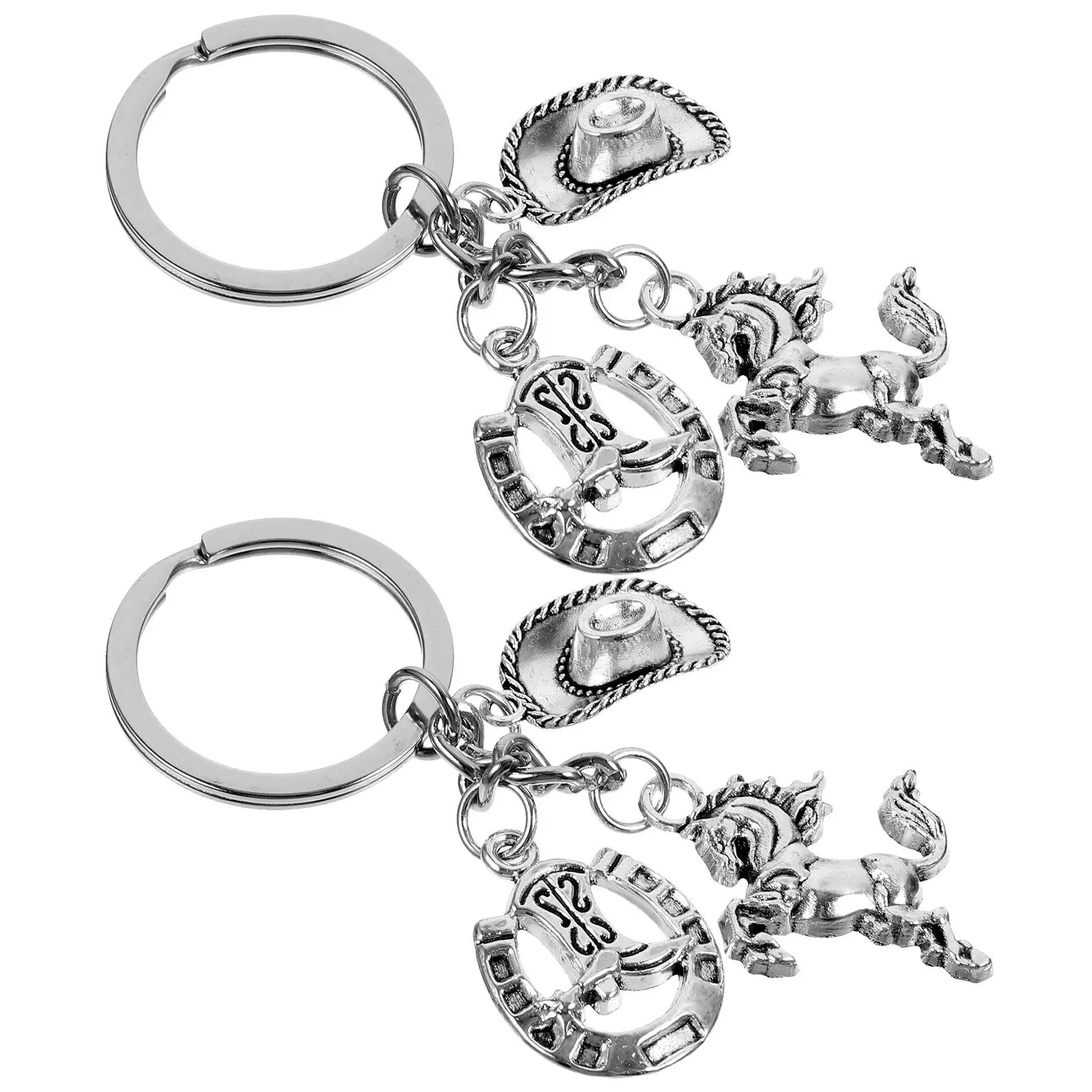 2 Pcs Western Cowboy Keychain Pendant Ornament Carabiner Chains Ring Badge Keychains Locket Cowgirl Horse Decorations Man
2 Pcs Western Cowboy Keychain Pendant Ornament Carabiner Chains Ring Badge Keychains Locket Cowgirl Horse Decorations Man