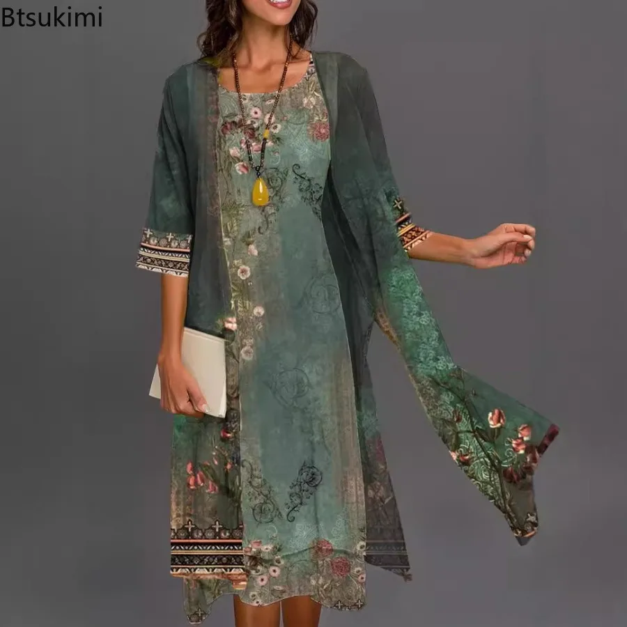 2025 Women's Spring Summer Green 3/4 Long Sleeve Floral Middle Length Dress Fashionable Elegant Club Party Evening Dress Female
2025 Women's Spring Summer Green 3/4 Long Sleeve Floral Middle Length Dress Fashionable Elegant Club Party Evening Dress Female