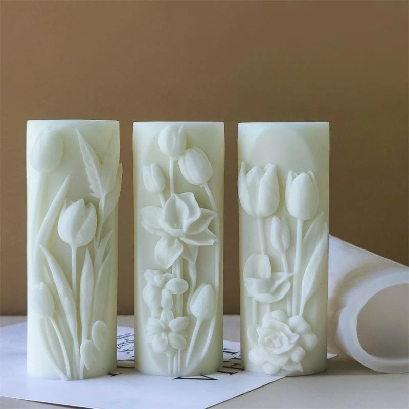 Silicone Moulds Flowers Pillar Molds Handmade Ornament Molds Epoxy Resin Molds Plasters Molds for Candle Making K2WE
Silicone Moulds Flowers Pillar Molds Handmade Ornament Molds Epoxy Resin Molds Plasters Molds for Candle Making K2WE