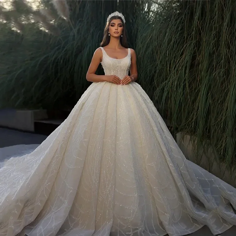 Applique Beading Wedding Dresses A Line Fluffy Ruched Organza Ball Gowns Sweep Train Woman Formal Beach Party
Applique Beading Wedding Dresses A Line Fluffy Ruched Organza Ball Gowns Sweep Train Woman Formal Beach Party