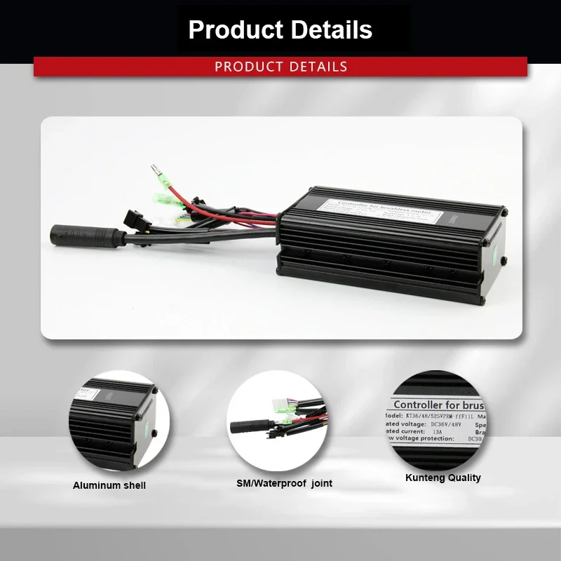 Ebike KT Controller 36V 48V 52V KT-26A SineWave Waterproof Controller with Lamp Cable For 750W Motor Modified Accessories
Ebike KT Controller 36V 48V 52V KT-26A SineWave Waterproof Controller with Lamp Cable For 750W Motor Modified Accessories