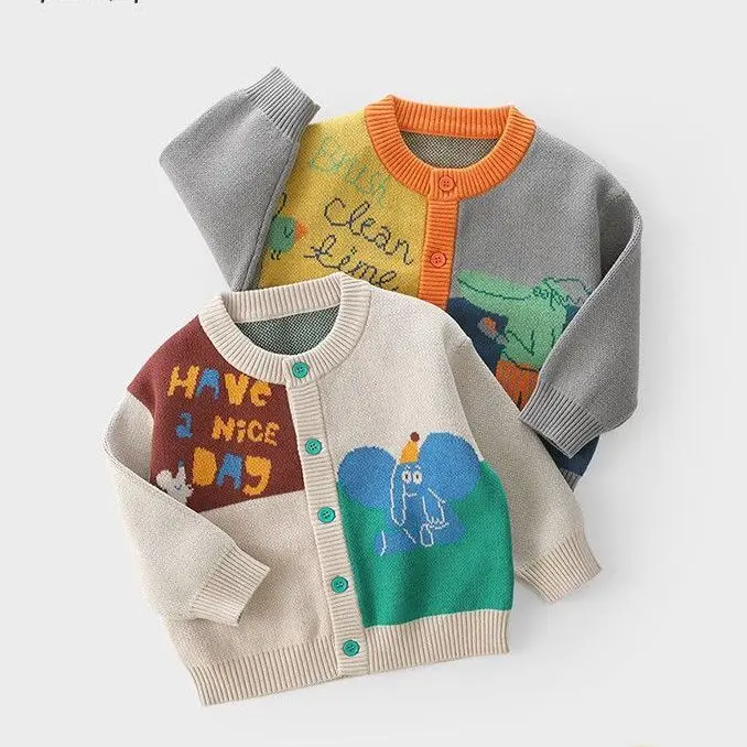 Children's Knitted Cardigan Spring Autumn Boys Sweater Colored Jackets for Kids Girls Coats Warm Baby Outerwear Clothes 2-8 yrs
Children's Knitted Cardigan Spring Autumn Boys Sweater Colored Jackets for Kids Girls Coats Warm Baby Outerwear Clothes 2-8 yrs