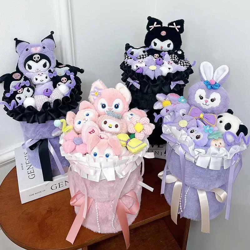 Mother's Day Festival 61 graduation gift birthday gift Lina Belle Starbuck Kuromi cartoon doll bouquet flores artificiales
Mother's Day Festival 61 graduation gift birthday gift Lina Belle Starbuck Kuromi cartoon doll bouquet flores artificiales
