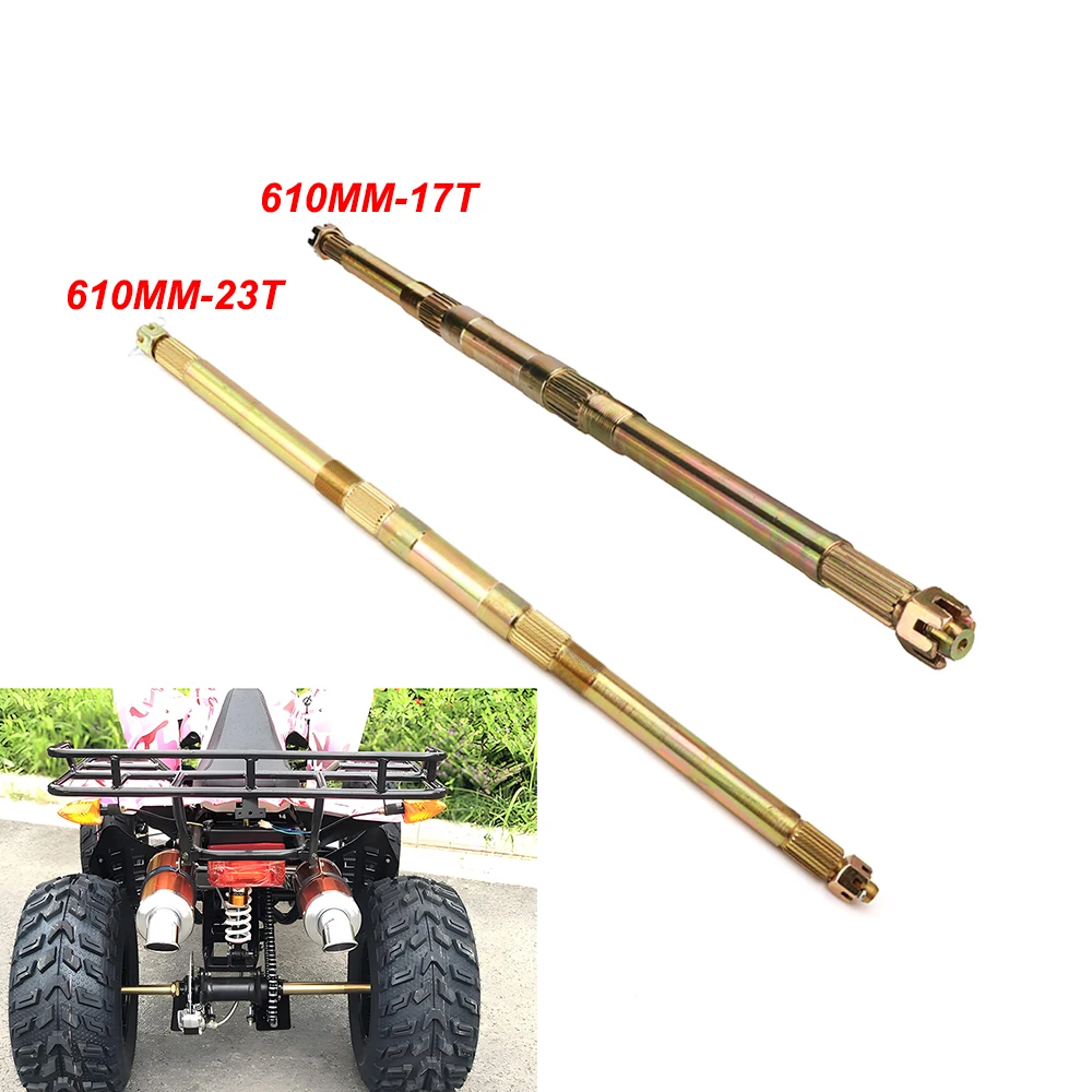 610mm Rear Axle 17T 23T For DIY 40cc 50cc 110cc 125cc ATV UTV Buggy Golf Cart Electric Go Kart Quad Bike Accessories
610mm Rear Axle 17T 23T For DIY 40cc 50cc 110cc 125cc ATV UTV Buggy Golf Cart Electric Go Kart Quad Bike Accessories