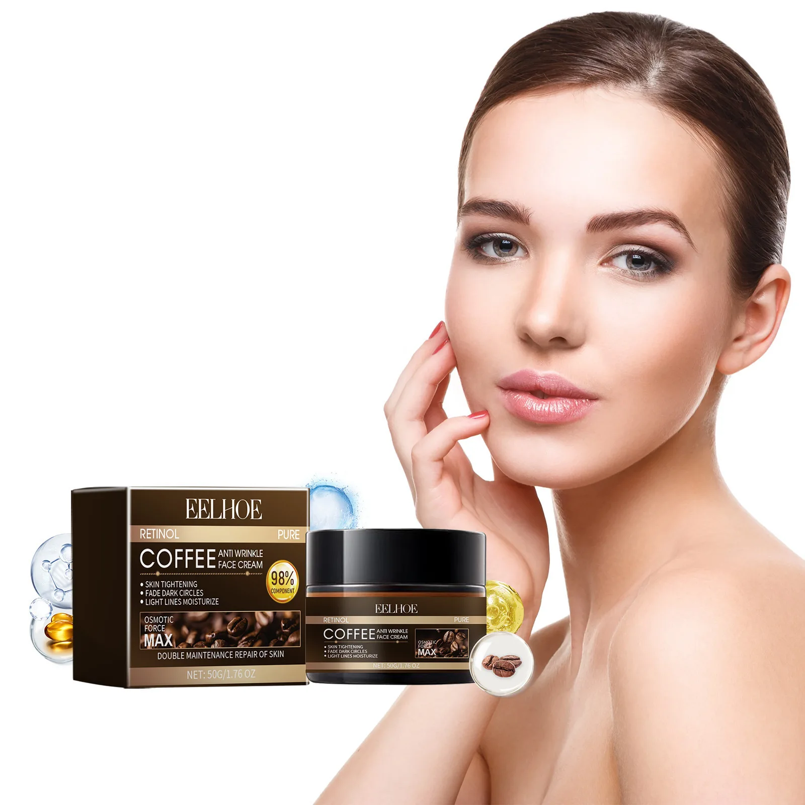 Eelhoe Coffee Face Firming Cream Skin Tightening Fade Fine Lines Nourishing Lifting Keep Smoothing Night Day Facial Care Lotions
Eelhoe Coffee Face Firming Cream Skin Tightening Fade Fine Lines Nourishing Lifting Keep Smoothing Night Day Facial Care Lotions