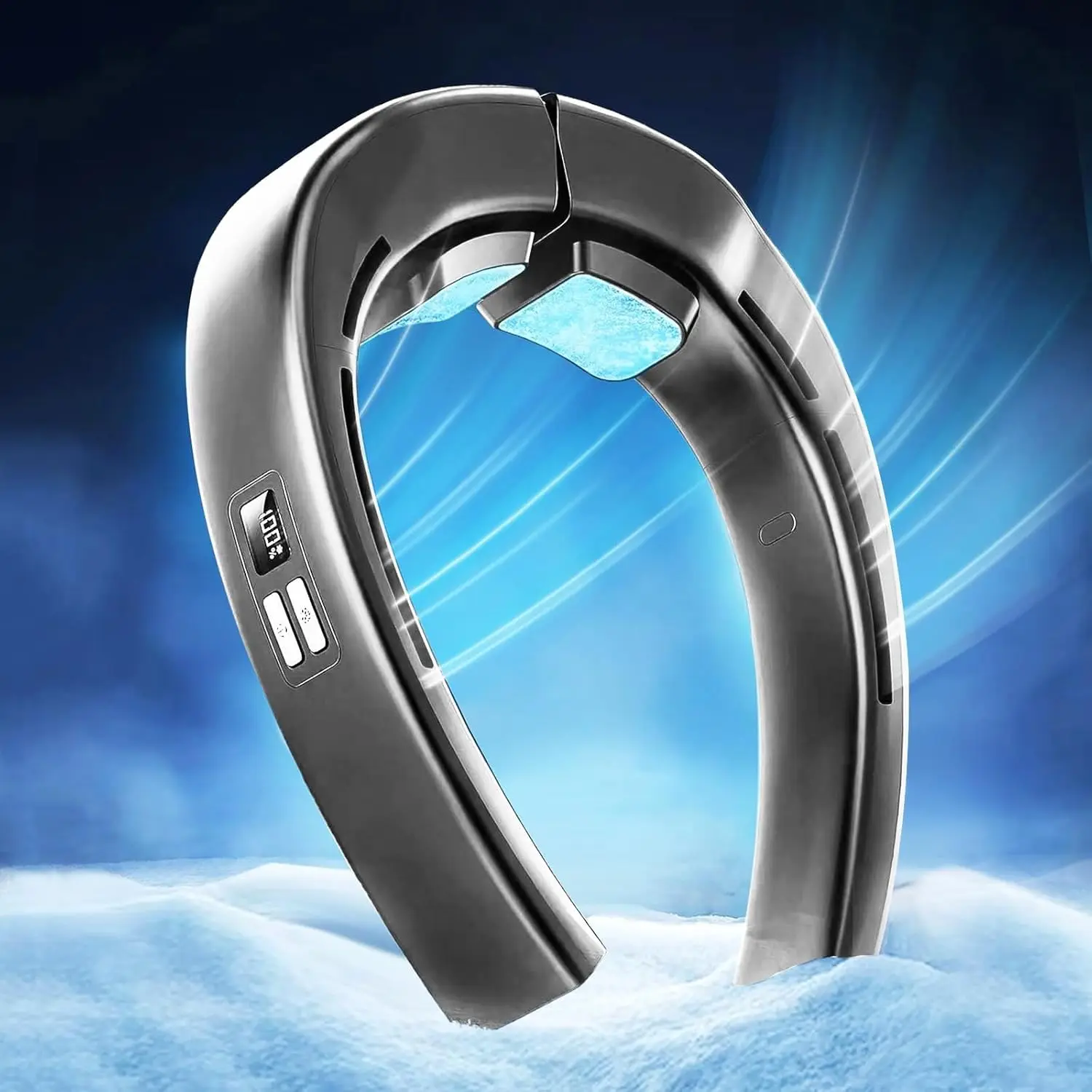 Conditioner Portable Cooling Neck Fan with Large Cooling Pads LED Display Neck Fans Portable Rechargeable
Conditioner Portable Cooling Neck Fan with Large Cooling Pads LED Display Neck Fans Portable Rechargeable