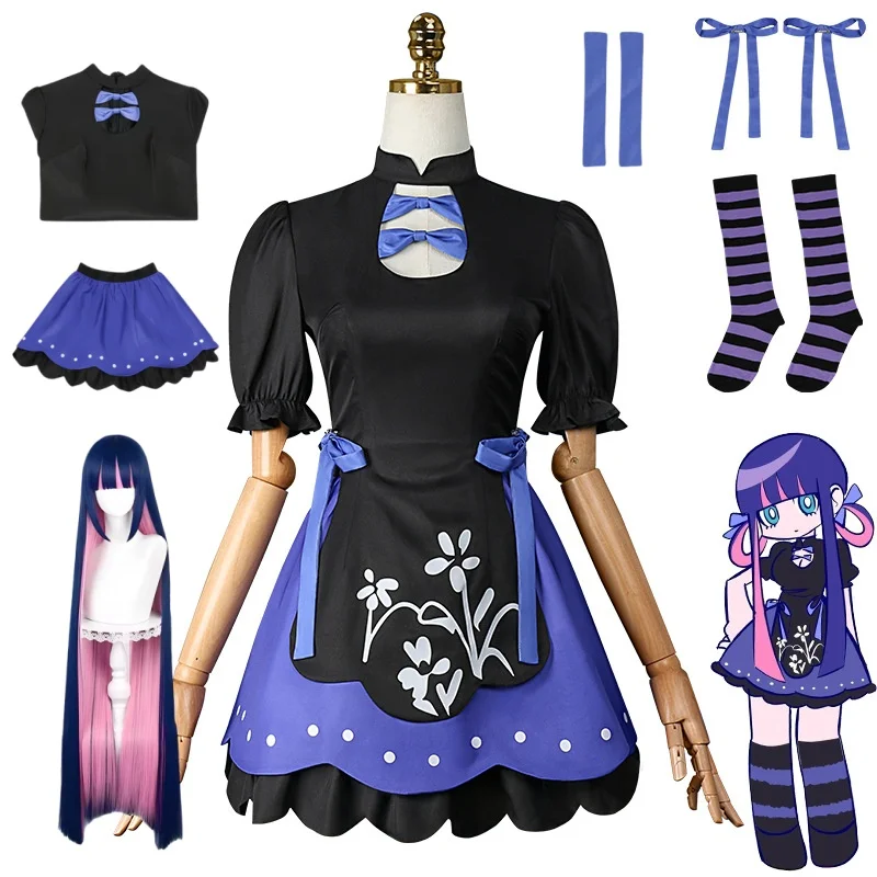 Stocking Cosplay Anime Anarchy Stocking Costume Wig Woman Christmas Halloween Party Clothing 
Stocking Cosplay Anime Anarchy Stocking Costume Wig Woman Christmas Halloween Party Clothing