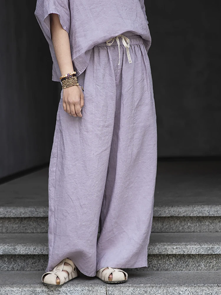 Женские брюки Yuwenaci, светло-фиолетовые, тканые, в стиле Ханхан, широкие, повседневные, свободного кроя, с завышенной талией
Женские брюки Yuwenaci, светло-фиолетовые, тканые, в стиле Ханхан, широкие, повседневные, свободного кроя, с завышенной талией