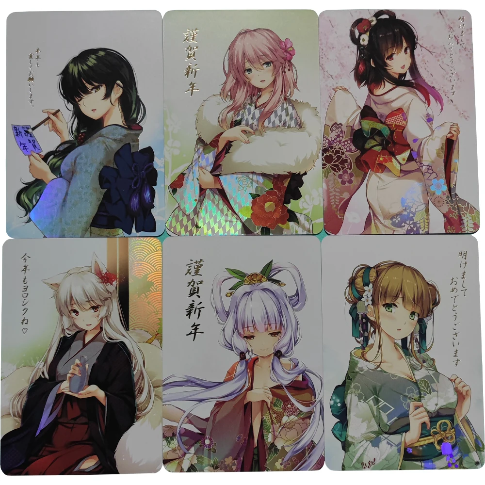 13Pcs/set Anime Girls Flash Cards ACG Kawaii Happy New Year Greeting Card Gift Toys Classic Game Anime Collection Cards
13Pcs/set Anime Girls Flash Cards ACG Kawaii Happy New Year Greeting Card Gift Toys Classic Game Anime Collection Cards