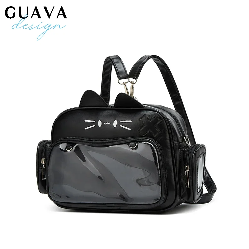 Fashion College Style Female Small Ita Bag Cat Backpacks For Women Leather Casual Lolita Jk Harajuku Shoulder Bag
Fashion College Style Female Small Ita Bag Cat Backpacks For Women Leather Casual Lolita Jk Harajuku Shoulder Bag