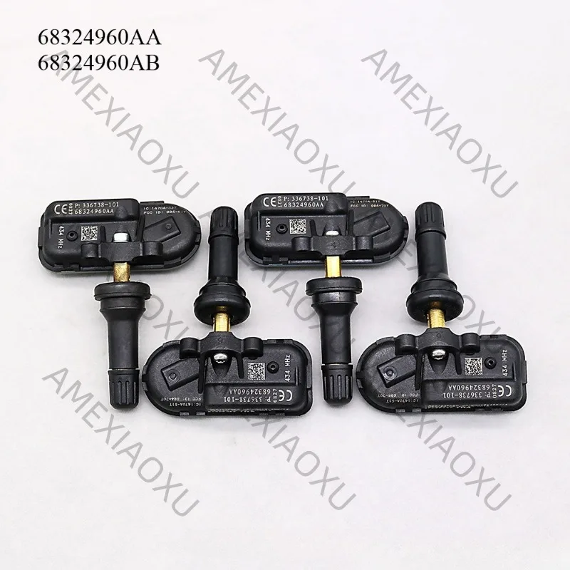 4Pcs 434MHZ TPMS 68324960AB 68185570AA 68378369AD Car Tire Pressure Monitor Sensor For Jeep Cherokee Dodge RAM 1500 AMEXIAOXU
4Pcs 434MHZ TPMS 68324960AB 68185570AA 68378369AD Car Tire Pressure Monitor Sensor For Jeep Cherokee Dodge RAM 1500 AMEXIAOXU