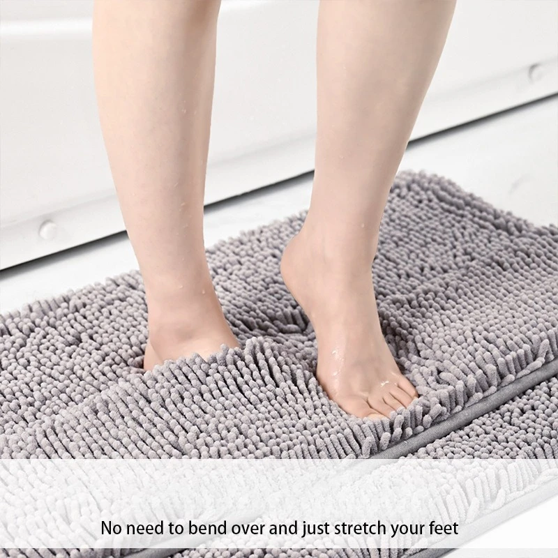 1pcs Quick Dry Thick Chenille Bathroom Mat Super Absorbent Non Slip Floor Mat For Shower Room Entrance
1pcs Quick Dry Thick Chenille Bathroom Mat Super Absorbent Non Slip Floor Mat For Shower Room Entrance