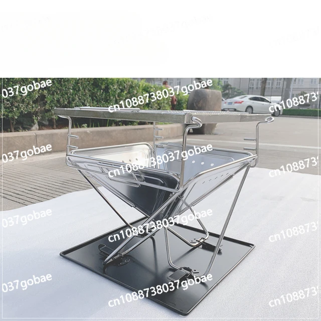 New Barbecue Grill Outdoor Stainless Steel Portable Folding Camping Barbecue Grill Household Barbecue Utensils
New Barbecue Grill Outdoor Stainless Steel Portable Folding Camping Barbecue Grill Household Barbecue Utensils