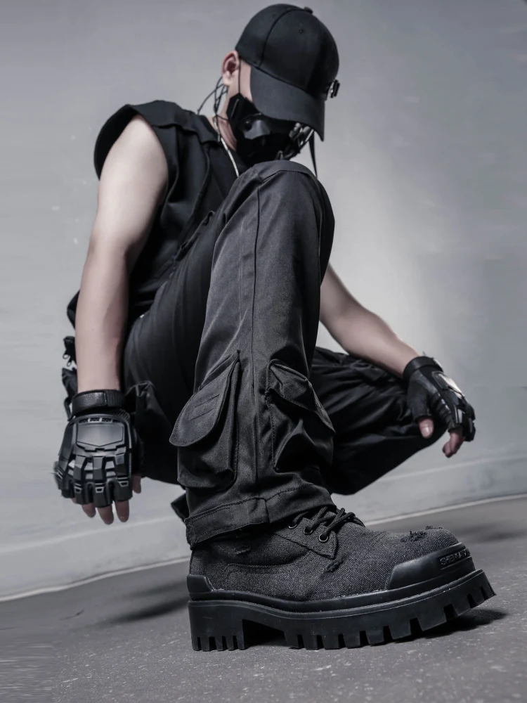 High Street Techwear Style Punk Heavy Multi-Pocket Cargo Pants Popular Personalized Trousers Straight Casual for Men
High Street Techwear Style Punk Heavy Multi-Pocket Cargo Pants Popular Personalized Trousers Straight Casual for Men