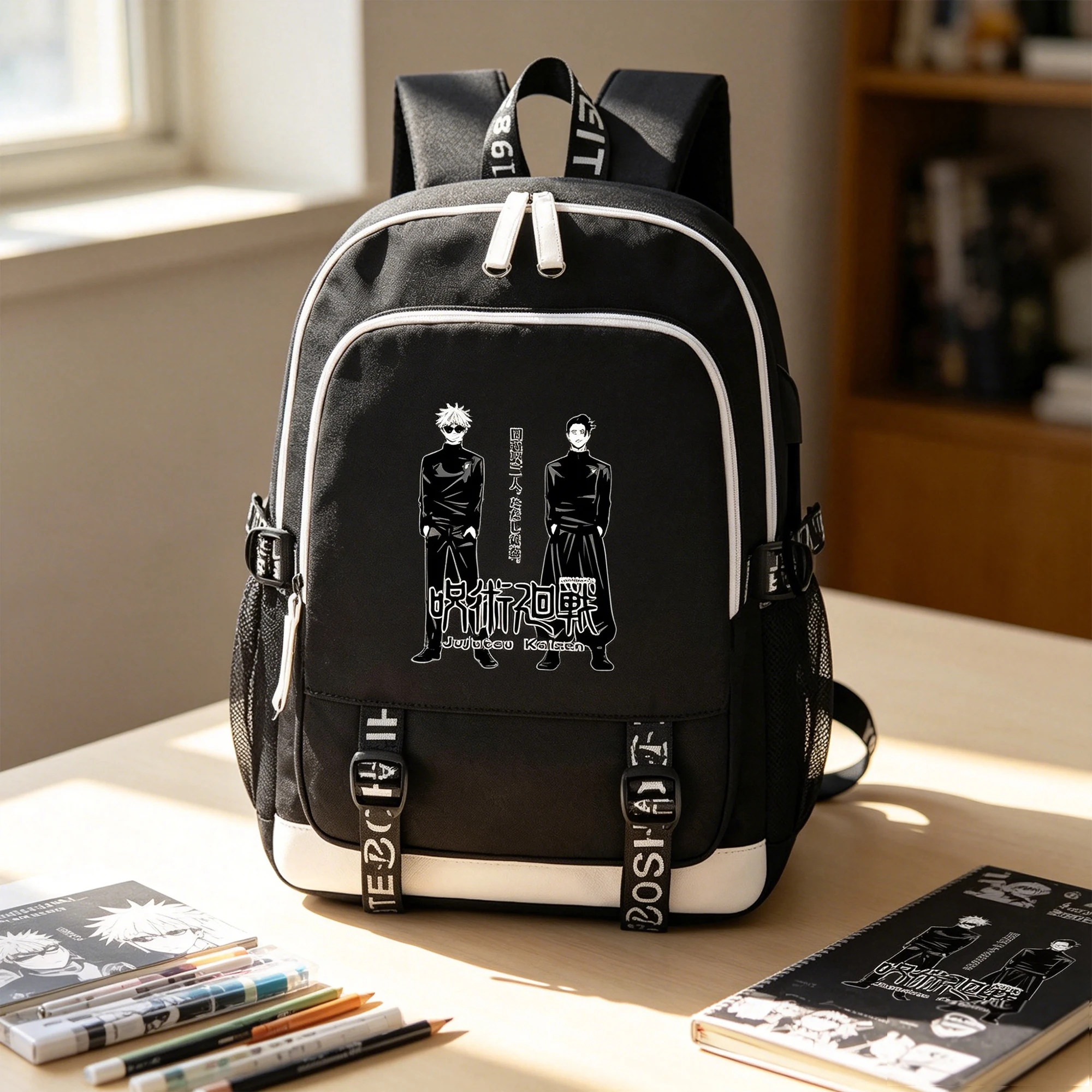 Jujutsu Kaisen Anime School Backpack USB Charging Laptop Bags Oxford Bookbag for Students Cartoon Unisex Large Travel Bagpack
Jujutsu Kaisen Anime School Backpack USB Charging Laptop Bags Oxford Bookbag for Students Cartoon Unisex Large Travel Bagpack